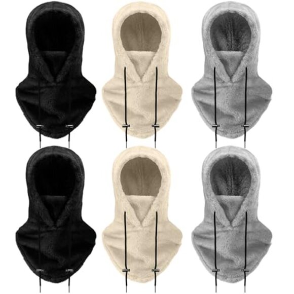 Fleece Balaclava Ski Mask Winter Face Cover Hooded Scarf Unisex main image 5